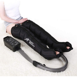 air Compression leg Massage Therapy, Recovery System: Compression Boots, Pump, and Case. Sequential masssger