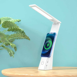 Led Table Desk Lamp Foldable With Fast Qi Wireless Charger