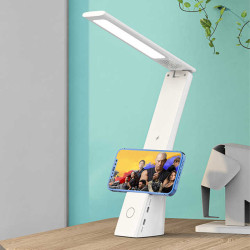 Led Table Desk Lamp Foldable With Fast Qi Wireless Charger