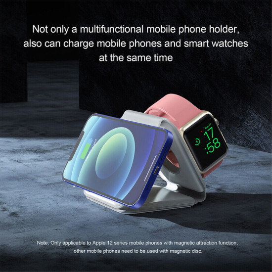 3 in 1 Wireless Charger Magnetic Foldable Charging Station Travel Charger For iphone charger power Adapter Caricatore senza fili 3 in 1 Wireless Charger Magnetic Foldable Charging Station Travel Charger For iphone charger power Adapter Caricatore senza fili