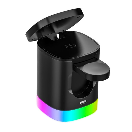 Wireless Charging Stand RGB Backlight 3 In 1 For IPhone Wireless Charging Stand RGB Backlight 3 In 1 For IPhone