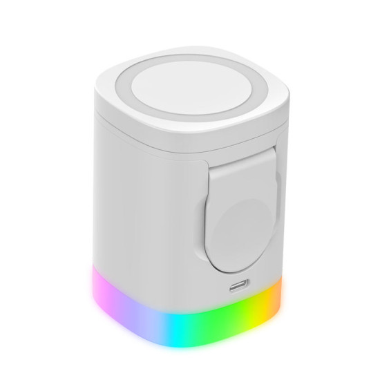 Wireless Charging Stand RGB Backlight 3 In 1 For IPhone Wireless Charging Stand RGB Backlight 3 In 1 For IPhone