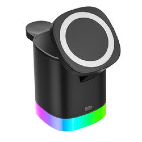 Wireless Charging Stand RGB Backlight 3 In 1 For IPhone Wireless Charging Stand RGB Backlight 3 In 1 For IPhone