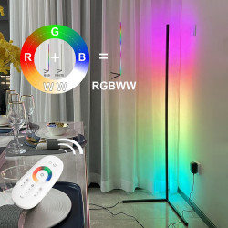 Remote Control Decorative Tripod Nordic Modern CCT Color Change Corner Led Rgb Floor Standing Lamp For Living Room