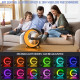 Bedside Table Lamp, Wireless Charger, Alarm Clock, Speaker, and RGB Night Light Charging Station Bedside Table Lamp, Wireless Charger, Alarm Clock, Speaker, and RGB Night Light Charging Station