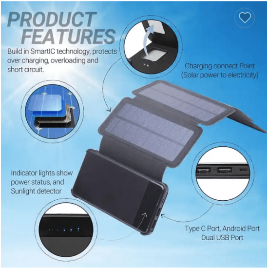 Foldable Solar Power Charger Foldable Solar Power Charger